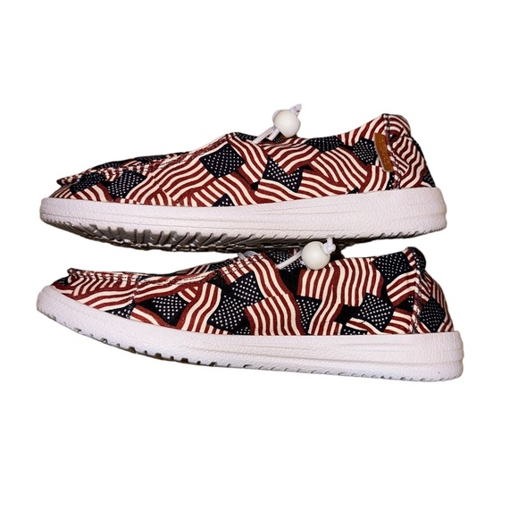 Corkys Shoes Corkys Flag Sneakers Hey Dude Style Womens 6 Kids 4